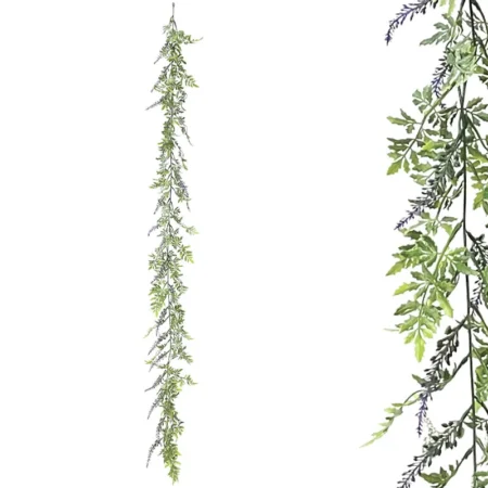 ΓΙΡΛΑΝΤΑ ΠΡΑΣΙΝΑΔΑΣ ME ΜΩΒ ΑΝΘΑΚΙΑ - Υ150cm 3/36ΚΙΒ - Κασπω
