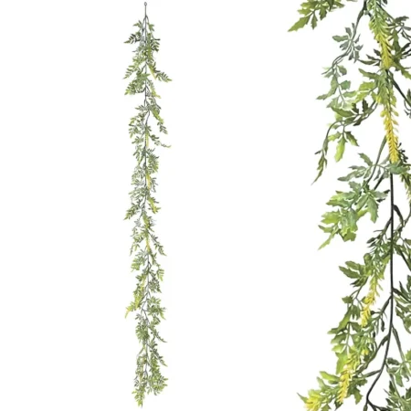 ΓΙΡΛΑΝΤΑ ΠΡΑΣΙΝΑΔΑΣ ME ΚΙΤΡΙΝΑ ΑΝΘΑΚΙΑ - Υ150cm 3/36ΚΙΒ - Κασπω