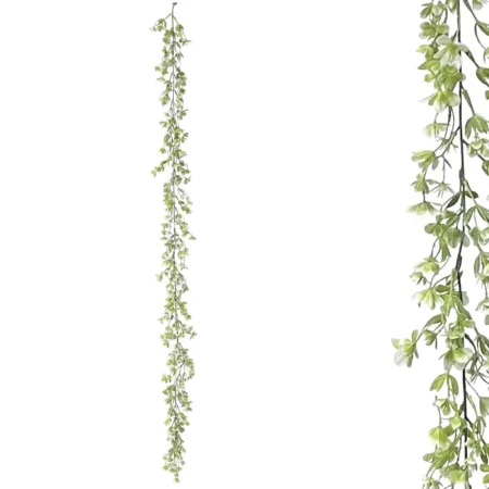 ΓΙΡΛΑΝΤΑ ΠΡΑΣΙΝΑΔΑΣ ME ΛΕΥΚΑ ΑΝΘΑΚΙΑ - Υ150cm 3/36ΚΙΒ - Κασπω
