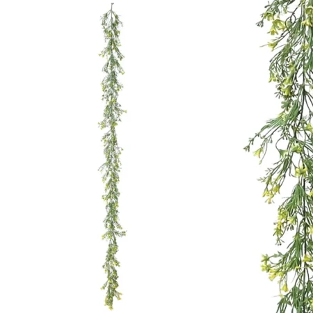 ΓΙΡΛΑΝΤΑ ΠΡΑΣΙΝΑΔΑΣ ME ΚΙΤΡΙΝΑ ΑΝΘΑΚΙΑ - Υ180cm 3/36ΚΙΒ - Κασπω