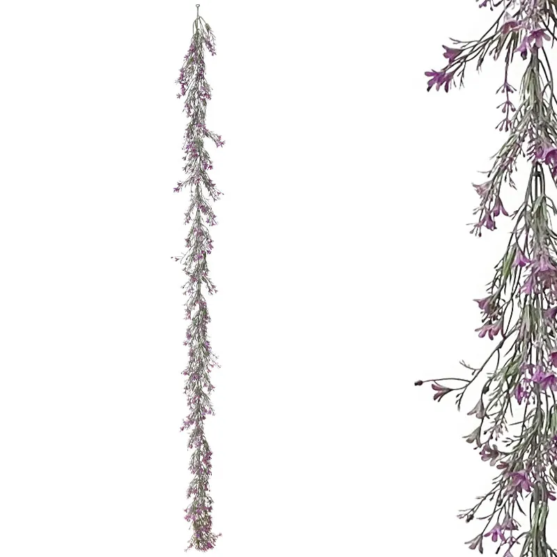 ΓΙΡΛΑΝΤΑ ΠΡΑΣΙΝΑΔΑΣ ME ΜΩΒ ΑΝΘΑΚΙΑ - Υ180cm 3/36ΚΙΒ