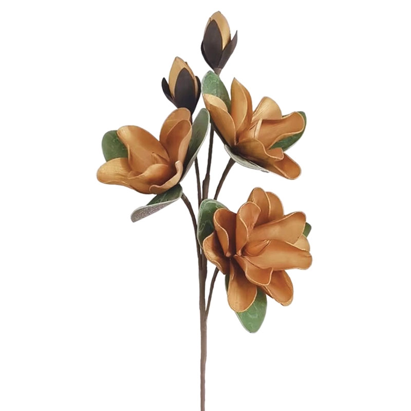 ΚΛΑΔΙ FOAM ΧΡΥΣΟ ΑΝΘΗ ΜΑΝΩΛΙΑΣ X5 - Y86cm 12/120ΚΙΒ