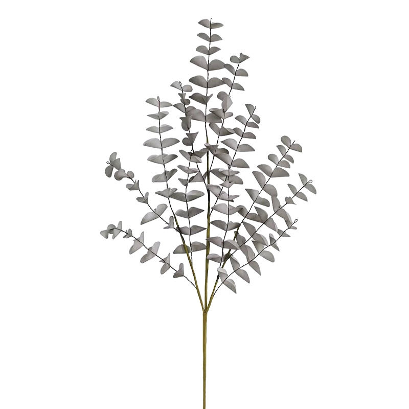 ΚΛΑΔΙ FOAM ΓΚΡΙ ΦΥΛΛΑ ΧΩΝΑΚΙΑ - Υ77cm 12/120ΚΙΒ