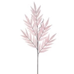 ΚΛΑΔΙ FOAM ΡΟΖ ΦΥΛΛΑ ΔΑΦΝΗΣ ΜΕ ΓΚΛΙΤΕΡ - Υ130cm 12/120ΚΙΒ