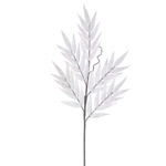 ΚΛΑΔΙ FOAM ΛΕΥΚΟ ΦΥΛΛΑ ΔΑΦΝΗΣ ΜΕ ΓΚΛΙΤΕΡ - Υ130cm 12/120ΚΙΒ