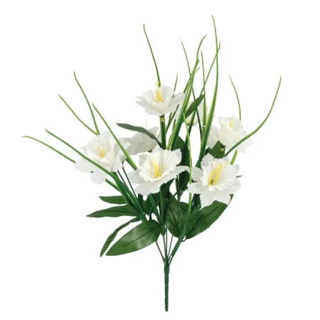 ΛΕΥΚΟ ΜΠΟΥΚΕΤΟ ΝAΡΚΙΣΣΟΣ Χ9 - Y41cm 12/144ΚΙΒ - Κασπω
