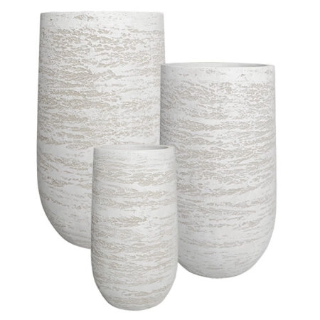 ΚΑΣΠΩ FIBER CLAY ΣΕΤ/3 ΛΕΥΚΟ-ΕΚΡΟΥ ΨΗΛΟ ΣΤΡΟΓΓΥΛΟ - 1/ΚΙΒ - 