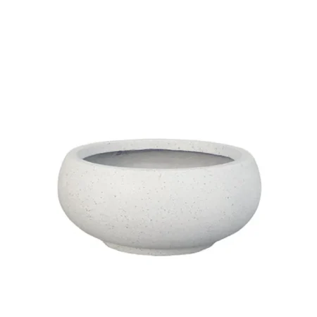 ΚΑΣΠΩ FIBER CLAY ΛΕΥΚΟ-ΓΡΑΝΙΤΗ ΓΑΒΑΘΑ ΜΕΣΑΙΟ Φ40x17cm - Κασπω