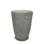 STONE POLYRESIN ΚΑΣΠΩ ΜΕ ΠΙΑΤΟ ΓΚΡΙ ΦΘΑΡΜΕΝΟΣ ΒΡΑΧΟΣ ΜΕΣΑΙΟ - Φ43x60cm