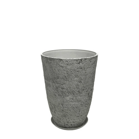 STONE POLYRESIN ΚΑΣΠΩ ΜΕ ΠΙΑΤΟ ΓΚΡΙ ΦΘΑΡΜΕΝΟΣ ΒΡΑΧΟΣ ΜΙΚΡΟ - Φ35.5x49.5cm - 