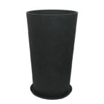 STONE POLYRESIN ΚΑΣΠΩ ΜΕ ΠΙΑΤΟ ΜΑΥΡΟ ΑΝΘΡΑΚΙ ΚΩΝIKO ΨΗΛΟ ΜΕΓΑΛΟ - Φ45.5x76cm