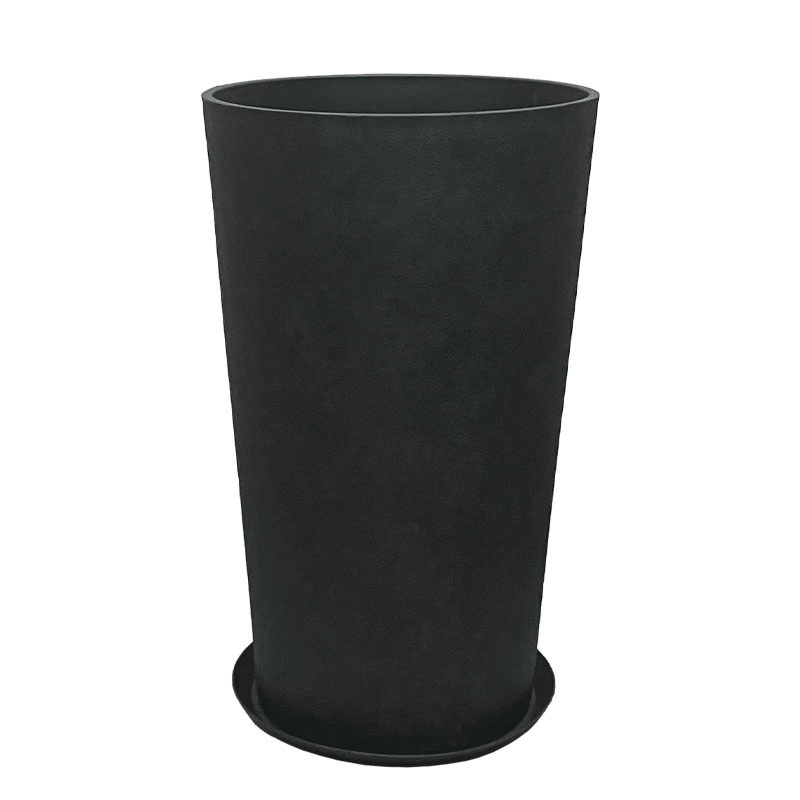 STONE POLYRESIN ΚΑΣΠΩ ΜΕ ΠΙΑΤΟ ΜΑΥΡΟ ΑΝΘΡΑΚΙ ΚΩΝIKO ΨΗΛΟ ΜΕΓΑΛΟ - Φ45.5x76cm