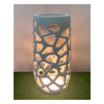 FIBERCLAY ΚΑΣΠΩ ΜΠΕΖ ΜΕ ΦΩΣ LED ΤΡΥΠΗΤΟ ΒΑΡΕΛΙ - Φ46x90cm 1/ΚΙΒ