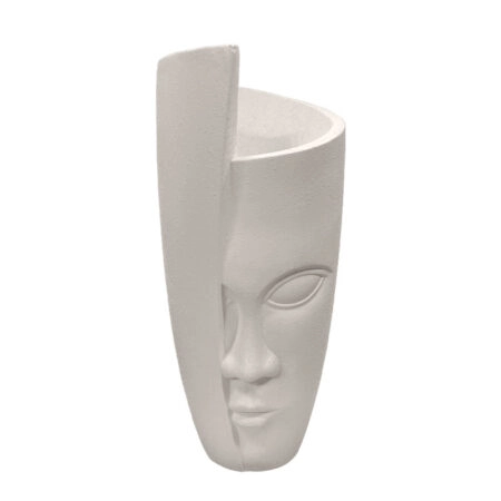 FIBERCLAY ΚΑΣΠΩ ΛΕΥΚΟ ΑΜΜΟΥ ΗΜΙΚΑΛΥΠΤΟΜΕΝO ΠΡΟΣΩΠΟ ΣΤΡΟΓΓΥΛΟ ΜΕΓΑΛΟ - Φ41x112cm 1/ΚΙΒ - 