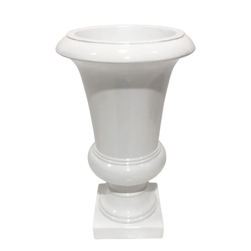FIBERGLASS ΒΑΖΟ ΑΜΦΟΡΕΑΣ ΛΕΥΚΟ - Y67cm 1/KIB