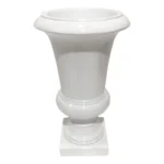 FIBERGLASS ΒΑΖΟ ΑΜΦΟΡΕΑΣ ΛΕΥΚΟ - Y78cm 1/KIB