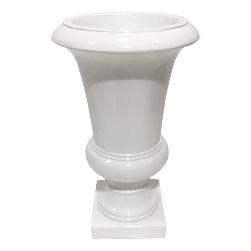 FIBERGLASS ΒΑΖΟ ΑΜΦΟΡΕΑΣ ΛΕΥΚΟ - Y78cm 1/KIB