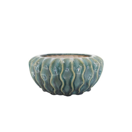 ΚΑΣΠΩ ΠΗΛΙΝΟ ΠΡΑΣΙΝΟ ΟΒΑΛ ΜΕ ΡΑΒΔΩΣΕΙΣ - Φ26x11cm 4/ΚΙΒ - Κασπω