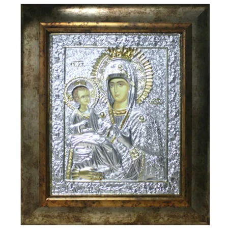 EIKONA ΑΛΟΥΜΙΝΙΟΥ ΠΑΝΑΓΙΑ ΤΡΙΧΕΡΟΥΣΑ - 40x46cm - Κασπω