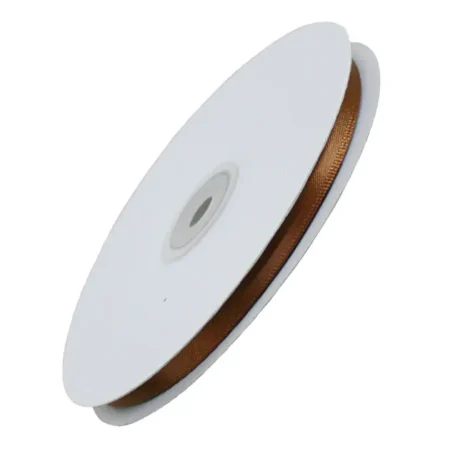1/4  ΚΟΡΔΕΛΑ ΣΑΤΕΝ ΚΑΦΕ ΔΙΠΛΗΣ ΟΨΕΩΣ 50yd ΠΛΑΤΟΣ 6mm 100/ΚΙΒ. - Κασπω