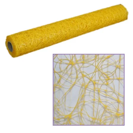 ΡΟΛΟ ΣΥΣΚΕΥΑΣΙΑΣ ΣΙΖΑΛ ΠΛΕΓΜΑ ΚΙΤΡΙΝΟ 53cm X 6yd - Κασπω