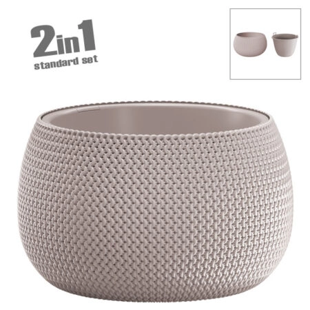 ΚΑΣΠΩ-ΓΛΑΣΤΡΑ (2 ΣΕ 1) ΜΟΚΚΑ ΣΤΡΟΓΓΥΛΟ SPLOFY BOWL Φ47.8x30cm 1/2ΚΙΒ - Κασπω