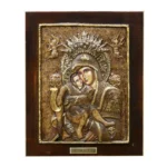 ΞΥΛΙΝΗ ΑΝΑΓΛΥΦΗ ΕΙΚΟΝΑ ΑΞΙΟΝ ΕΣΤΙ - 22x26.5cm