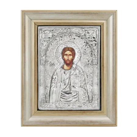 ΕΙΚΟΝΑ ΑΛΟΥΜΙΝΙΟΥ ΙΗΣΟΥΣ ΧΡΙΣΤΟΣ - 21.5x26.5cm - Κασπω