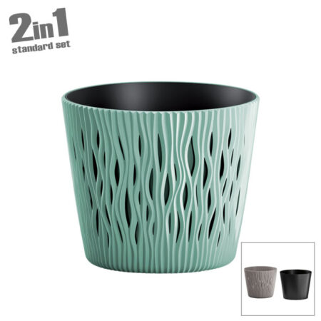 ΓΛΑΣΤΡΑ (2 ΣΕ 1) ΜΕΝΤΑ SANDY ROUND ΣΤΡΟΓΓΥΛΗ Φ18.9x16.5cm 10/60ΚΙΒ - Κασπω