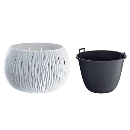 ΚΑΣΠΩ-ΓΛΑΣΤΡΑ (2 ΣΕ 1) ΛΕΥΚΟ SANDY BOWL Φ47.8x30cm 1/2ΚΙΒ - Κασπω Sticky 1