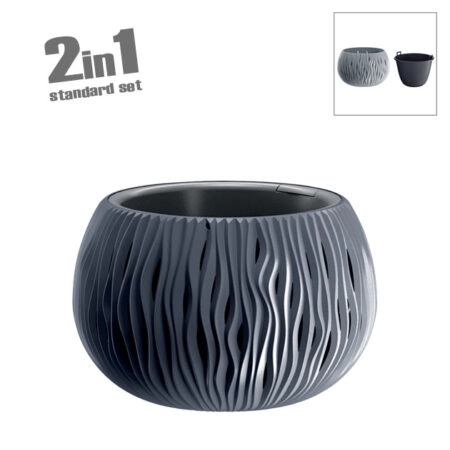 ΚΑΣΠΩ-ΓΛΑΣΤΡΑ (2 ΣΕ 1) ΑΝΘΡΑΚΙ SANDY BOWL Φ47.8x30cm 1/2ΚΙΒ - Κασπω Sticky 1