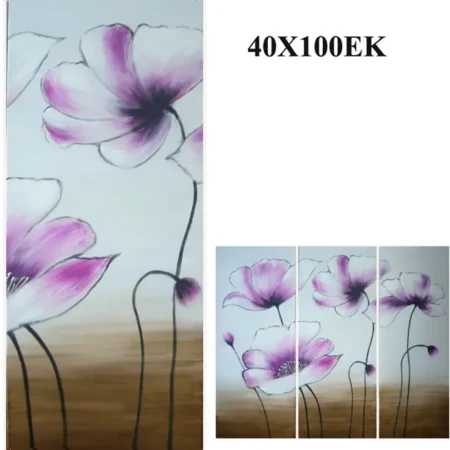 ΠΙΝΑΚΑΣ ΛΟΥΛΟΥΔΙΑ ΜΩΒ 40x100cm - Κασπω