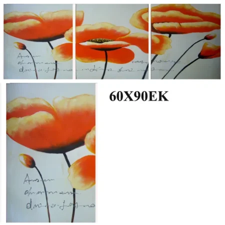 ΠΙΝΑΚΑΣ ΛΟΥΛΟΥΔΙA ΠΟΡΤΟΚΑΛΙ 60x90cm - Κασπω
