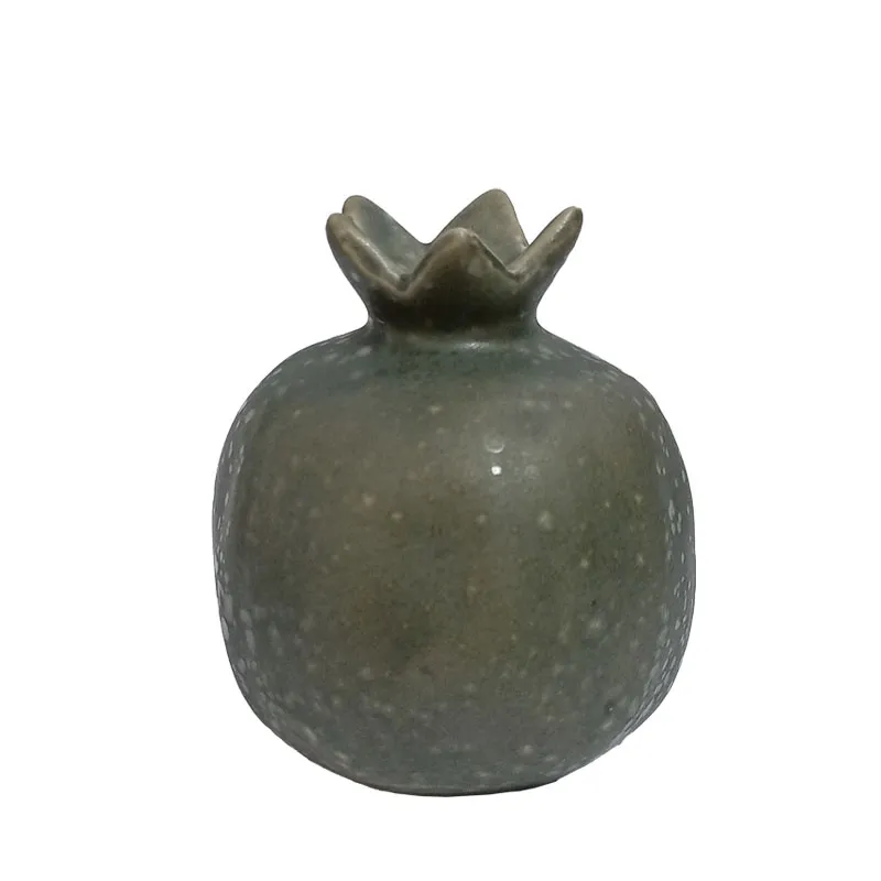 ΡΟΔΙ ΚΕΡΑΜΙΚΟ ΓΚΡΙ-ΛΑΔΙ ΣΤΑΜΠΩΤΟ ΜΕΣΑΙΟ - 9x10cm 1/54ΚΙΒ