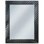 ΚΑΘΡΕΦΤΗΣ ΜΕ ΞΥΛΙΝΟ ΚΑΔΡΟ - ΜΑΥΡΟ ΜΕ ΡΙΓΑ 60x80cm. 1/12ΚΙΒ