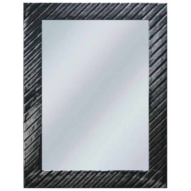 ΚΑΘΡΕΦΤΗΣ ΜΕ ΞΥΛΙΝΟ ΚΑΔΡΟ - ΜΑΥΡΟ ΜΕ ΡΙΓΑ 60x80cm. 1/12ΚΙΒ