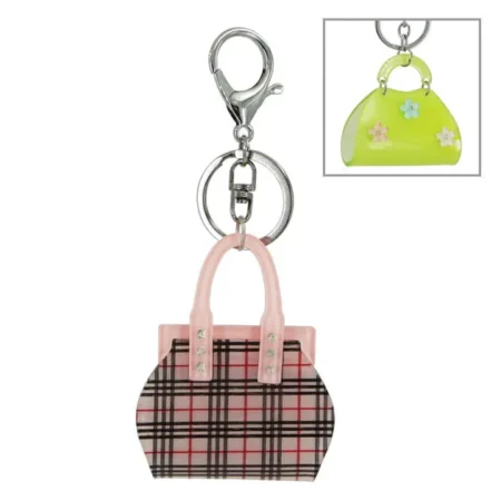 ΔΙΑΚΟΣΜΗΤΙΚΟ ΜΠΡΕΛΟΚ ΤΣΑΝΤΑΚΙ BURBERRY ΡΟΖ 5.7x7(X13)cm - Κασπω