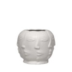 ΒΑΖΟ ΛΕΥΚΟ ΚΕΡΑΜΙΚΟ ΠΡΟΣΩΠΑ - 19.5x17cm 1/12ΚΙΒ