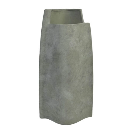 ΚΕΡΑΜΙΚΟ ΒΑΖΟ ΓΚΡΙ ΠΕΤΡΑΣ ΜΙΝΙΜΑΛ - 23x13.5x46cm 4/ΚΙΒ - Κασπω