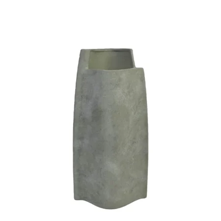 ΚΕΡΑΜΙΚΟ ΒΑΖΟ ΓΚΡΙ ΠΕΤΡΑΣ ΜΙΝΙΜΑΛ - 21x12x37.5cm 6/ΚΙΒ - Κασπω