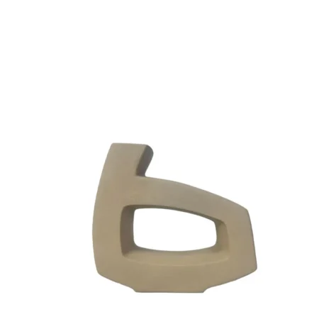 ΚΕΡΑΜΙΚΟ ΒΑΖΟ ΜΙΝΙΜΑΛ ΜΠΕΖ ΑΜΜΟΥ - 25.5x8x22.5cm 8/ΚΙΒ - Κασπω