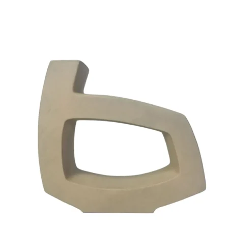 ΚΕΡΑΜΙΚΟ ΒΑΖΟ ΜΙΝΙΜΑΛ ΜΠΕΖ ΑΜΜΟΥ - 38.5x9x34.5cm 4/ΚΙΒ - Κασπω