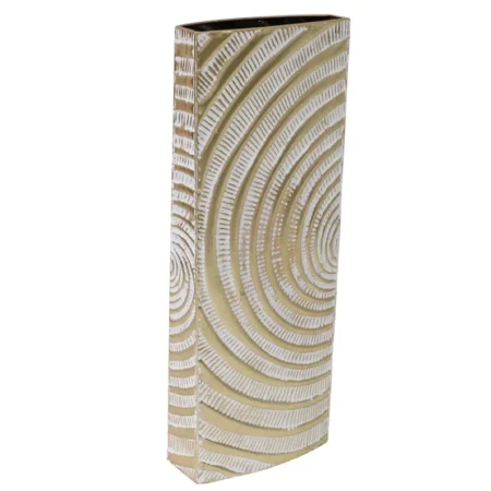 ΜΕΤΑΛΛΙΚΟ ΒΑΖΟ  ΧΡΥΣΟ/ΛΕΥΚΟ   - 22.9x10.8x59.7cm 4/KIB - Κασπω