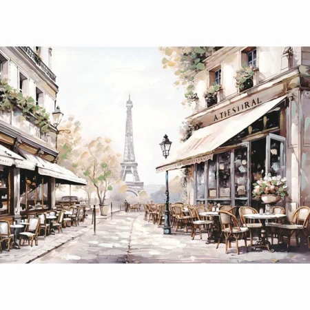 ΠΙΝΑΚΑΣ ΚΑΜΒΑΣ ΚΑΦΕ ΣΤΟ ΠΑΡΙΣΙ - 100x70cm 6/KIB - Κασπω