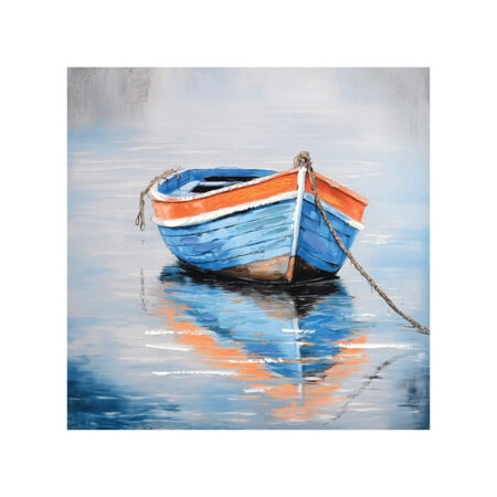 ΠΙΝΑΚΑΣ ΚΑΜΒΑΣ ΚΑΡΑΒΑΚΙ ΣΤΗΝ ΘΑΛΑΣΣΑ - 60x60cm 16/KIB - Κασπω