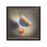 ΚΑΔΡΑΚΙ ΜΕ ΜΑΥΡΗ ΚΟΡΝΙΖΑ & ΓΥΑΛΙ - 3D ΣΧΗΜΑΤΑ ΑΦΗΡΗΜΕΝΟ - 35x35cm 20ΚΙΒ
