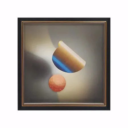 ΚΑΔΡΑΚΙ ΜΕ ΜΑΥΡΗ ΚΟΡΝΙΖΑ & ΓΥΑΛΙ - 3D ΣΧΗΜΑΤΑ ΑΦΗΡΗΜΕΝΟ - 35x35cm 20ΚΙΒ - Κασπω