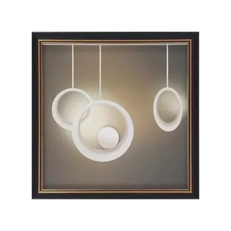 ΚΑΔΡΑΚΙ ΜΕ ΜΑΥΡΗ ΚΟΡΝΙΖΑ & ΓΥΑΛΙ - 3D ΦΩΤΑ ΑΦΗΡΗΜΕΝΟ - 35x35cm 20ΚΙΒ - Κασπω
