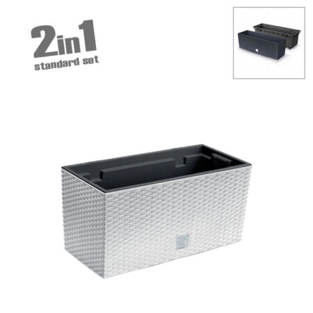 ΖΑΡΝΤΙΝΙΕΡΑ (2 ΣΕ 1) ΛΕΥΚΟ RATO CASE 39.5x18.5x19.5cm 5/15ΚΙΒ - Κασπω