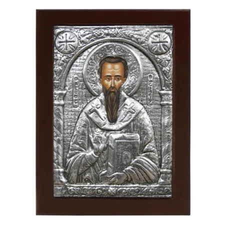 ΕΙΚΟΝΑ ΑΛΟΥΜΙΝΙΟΥ ΑΓ. ΒΑΣΙΛΕΙΟΣ - 17x21cm - Κασπω